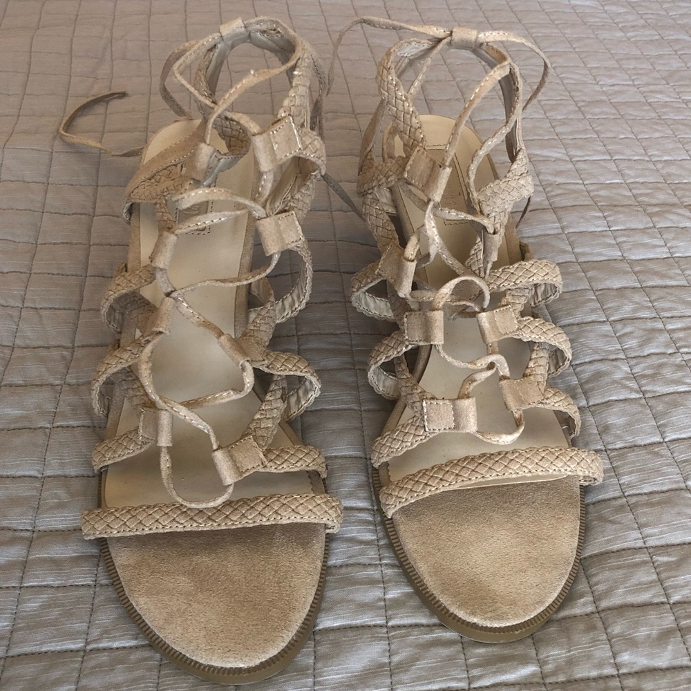 F21 Cream wedges